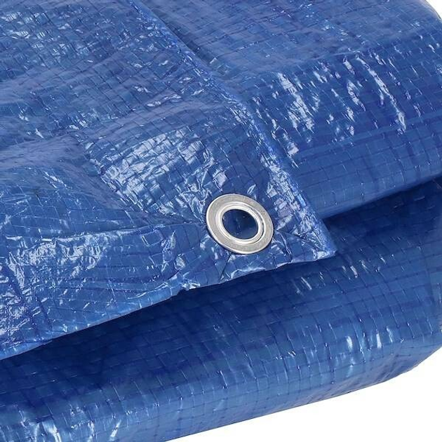 Plandeka Springos gruba płachta ochronna 3 x 3 m 60g/m2 niebieska (GA2122) (5907719430096) - obraz 5
