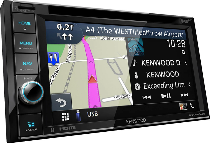 Універсальний головний пристрій Kenwood DNX419DABS - зображення 4