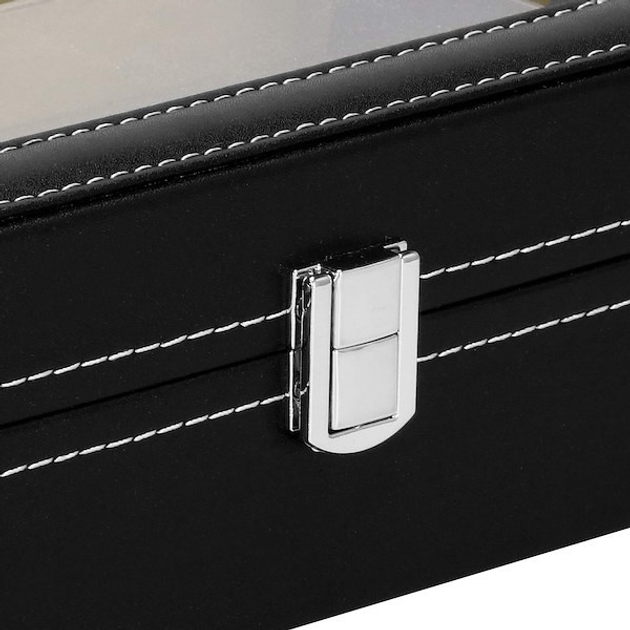 Шкатулка для годинників Springos HA1052 чорна 30 x 11 x 8 см (5907719433233) - зображення 9