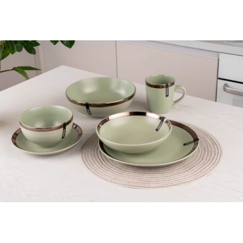 Салатник керамический 14 см Ardesto Liguria Green Bay AR2914LGC - изображение 2