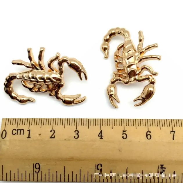 Брошь Scorpion скорпион в виде скорпиона мужской золотистый - изображение 3