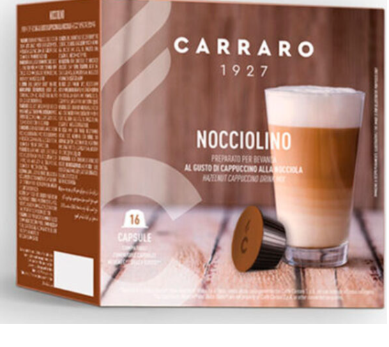 Кава в капсулах Carraro Dolce Gusto Nocciolino 16 капсул - Фото 1 Кава в капсулах Carraro Dolce Gusto Nocciolino 16 капсул - зображення 1