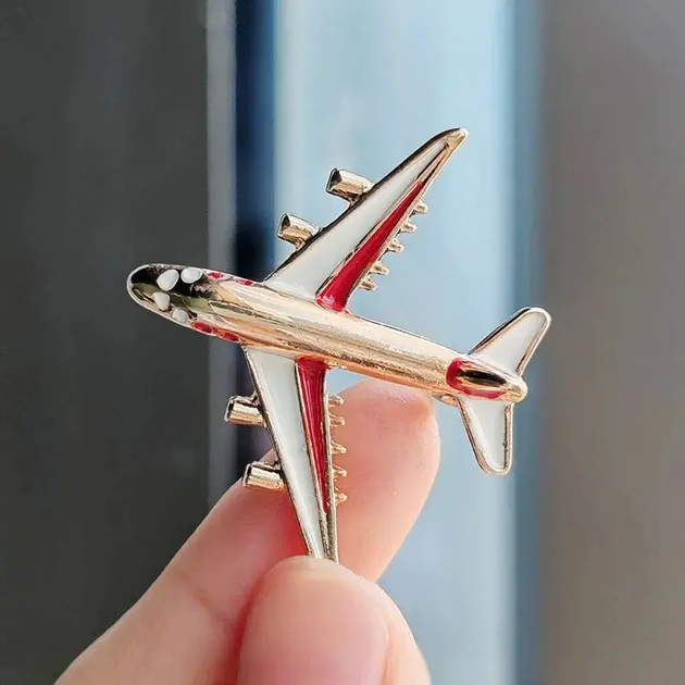 Брошь самолет Airplane булавка самолет в виде золотистого самолета - Фото 1 Брошь самолет Airplane булавка самолет в виде золотистого самолета - изображение 1