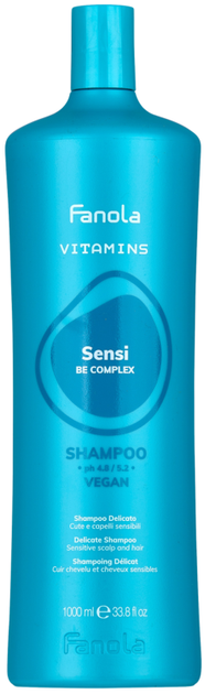 Szampon do włosów Fanola Vitamins Sensi Scalp do skóry wrażliwej 1 l (8008277762623) - obraz 1