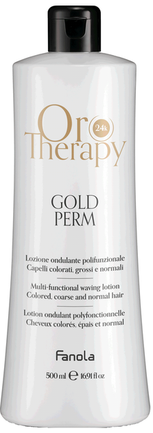 Płyn do trwałej ondulacji Fanola Oro Therapy Gold Perm 500 ml (8008277764221) - obraz 1