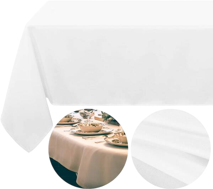 Скатертина на стіл Springos святкова біла 220 x 140 см (5907719462288) - зображення 5