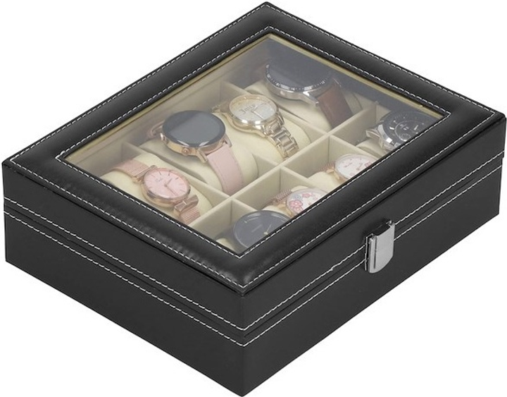 Шкатулка для годинників Springos HA1055 чорна 25 x 20 x 8 см (5907719433264) - зображення 11