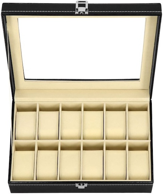 Шкатулка для годинників Springos HA1058 чорна 30 x 20 x 8 см (5907719433295) - зображення 8
