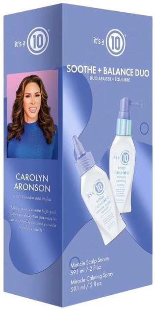 Набір для догляду за волоссям It's A 10 Scalp Restore Soothe & Balance Duo сироватка 59.1 мл + спрей 59.1 мл (850011058596) - зображення 1