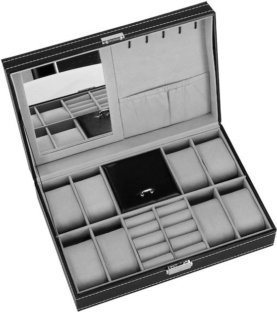 Шкатулка для годинників Springos HA1061 чорна 33 x 20 x 8 см (5907719433325) - зображення 5