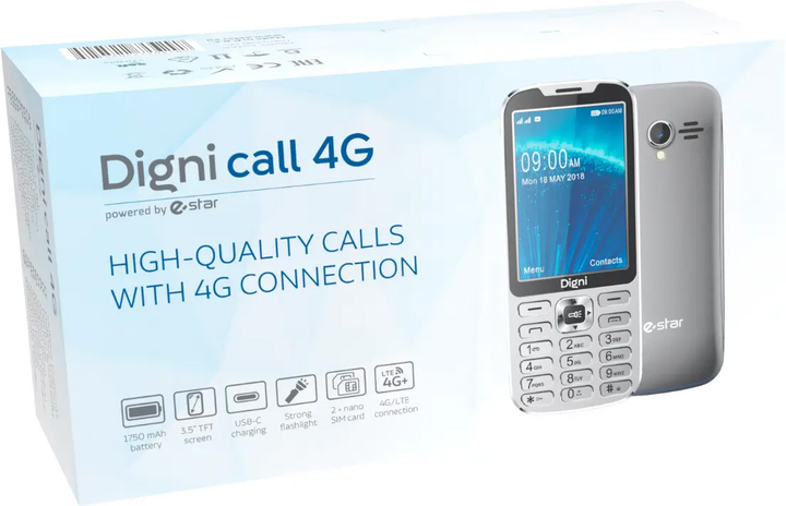 Telefon komórkowy eSTAR Digni Call 4G Silver (DIGNICALL4G) - obraz 4
