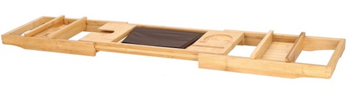 Półka nakładka na wannę Springos regulowana bambusowa 75-110.5 cm HA1024 (5907719428161) - obraz 10