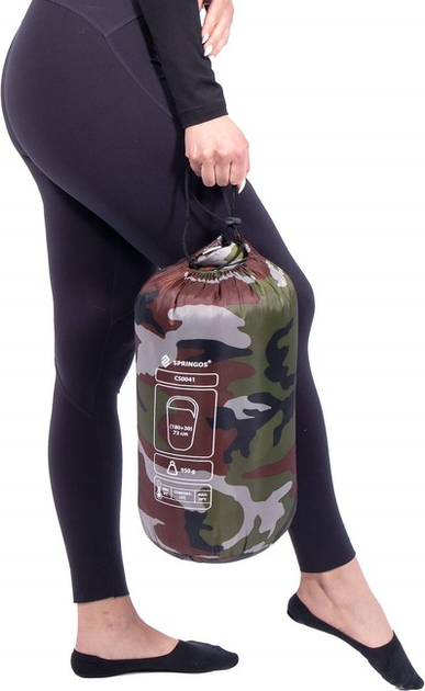 Śpiwór turystyczny Springos CS0041 210 x 73 cm (5907719436630) - obraz 10