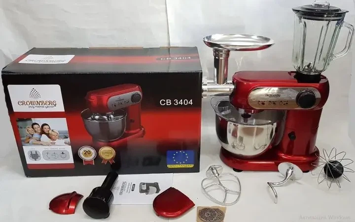 Кухонный комбайн 3 в 1 Rainberg RB-8080 тестомес мясорубка блендер 4200 вт 5 5 л - изображение 2