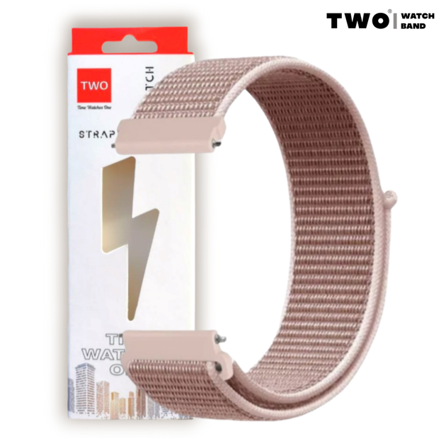 Ремешок для Xiaomi Amazfit GTS 4 / GTS 4 mini нейлоновый / 20 мм Тёмно розовый - изображение 2
