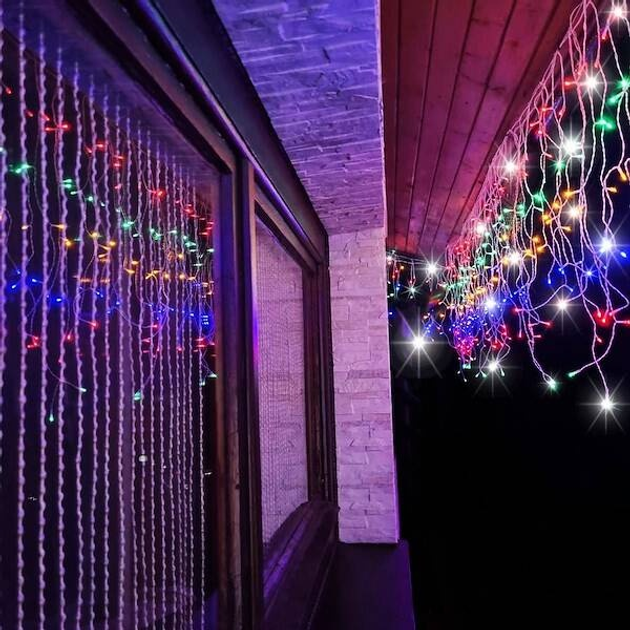 Kurtyna świetlna Springos CL0319 300 LED Multikolor (5907719425566) - obraz 12