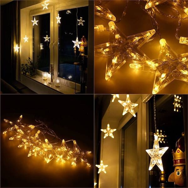 Kurtyna świetlna Springos CL4016 70 LED Gwiazdki (5907719426181) - obraz 12