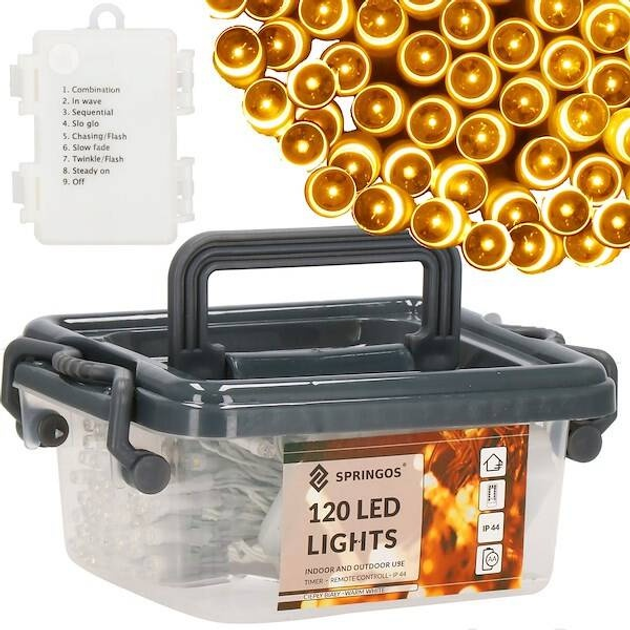 Lampki choinkowe Springos CL0171 120 LED (5907719426846) - obraz 2