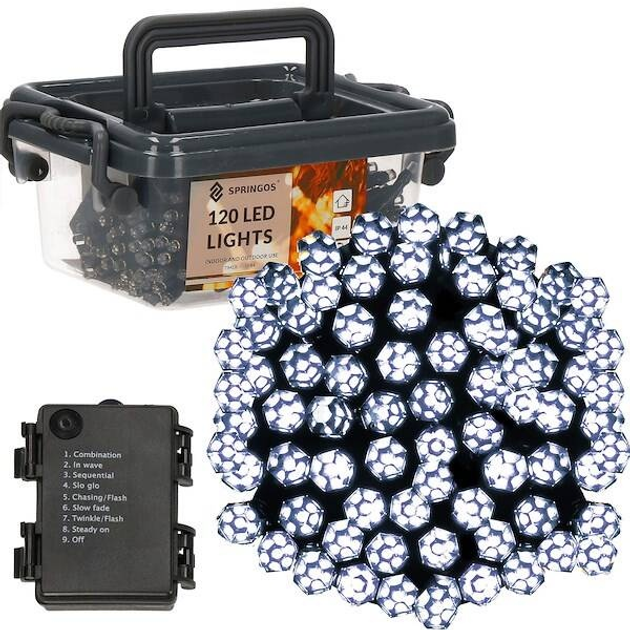 Lampki choinkowe Springos CL0175120 LED (5907719426884) - obraz 1