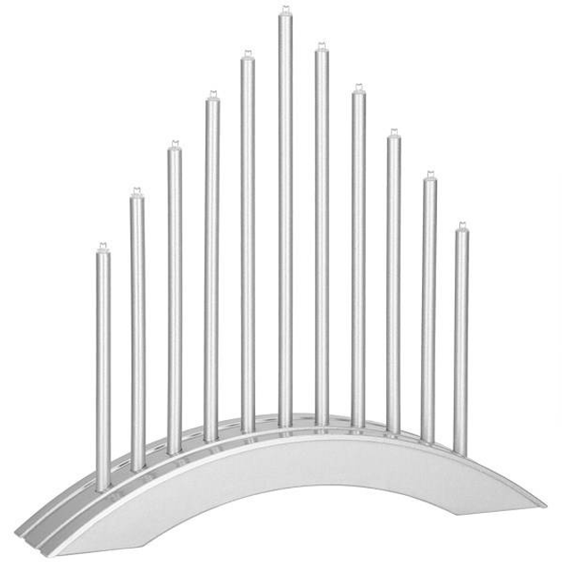 Świecznik adwentowy Springos CL0850 LED 11 świec Srebrny (5907719426723) - obraz 1