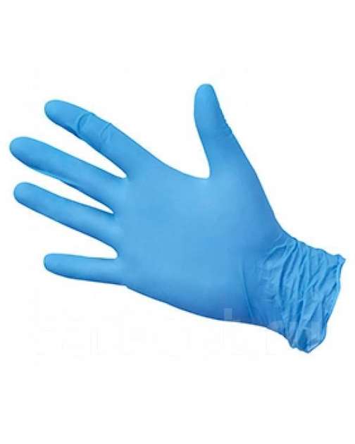 Рукавички сині Nitrylex Protect Blue PF нітрилові неопудрені S - зображення 2