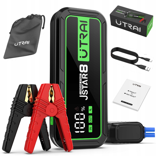 Пусковое устройство Jump Starter UTRAI JSTAR 8 3000А 20000 мАч Бустер для авто - изображение 2