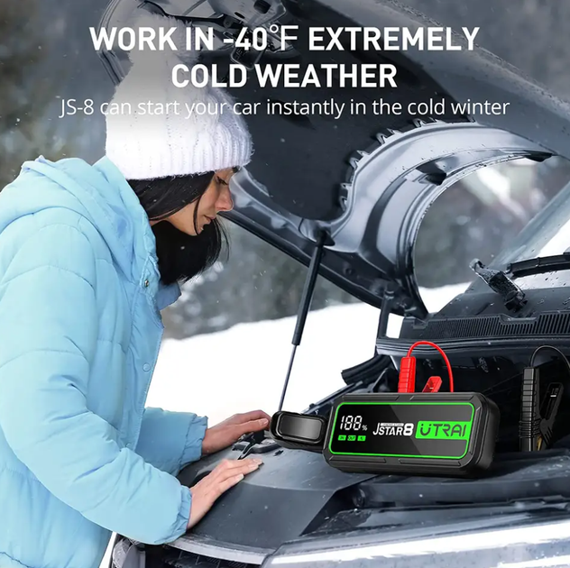 Пусковое устройство Jump Starter UTRAI JSTAR 8 3000А 20000 мАч Бустер для авто - изображение 8