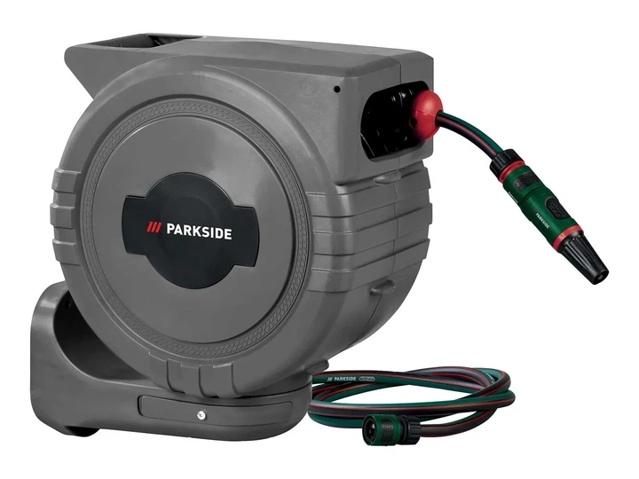 Автоматическая садовая катушка Parkside со шлангом 25 метров Германия - изображение 3