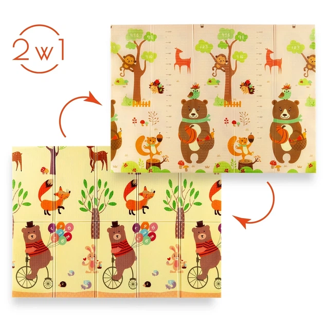 Детский складной коврик Nils Fun Forest MD05 190x150 cm - изображение 4