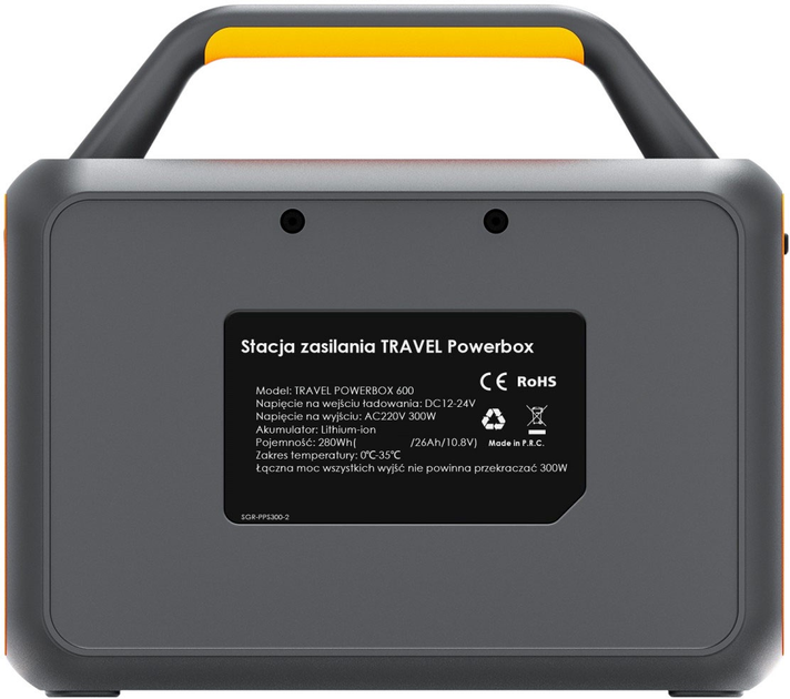 Stacja ładująca Volt Polska TRAVEL POWERBOX 600 / 300 W / 280 Wh / Li-ion (5TPBOX0600) - obraz 4