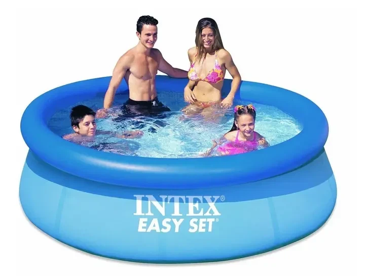 Надувной круглый бассейн Intex 28132 Easy Set 366×76 см с фильтром-насосом, 5621 л - изображение 2