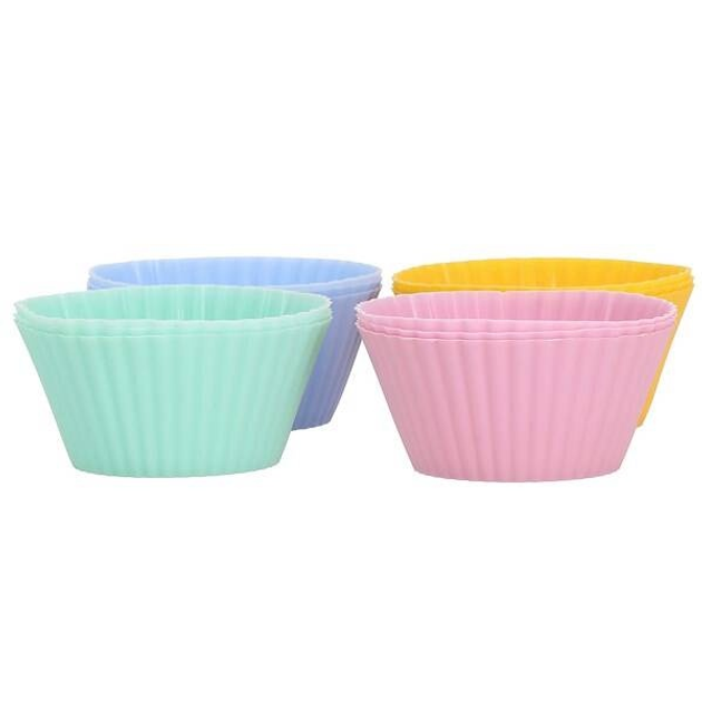 Formy do pieczenia babki Springos silikonowe kolorowe 7 cm 12 szt (5907719437286) - obraz 11