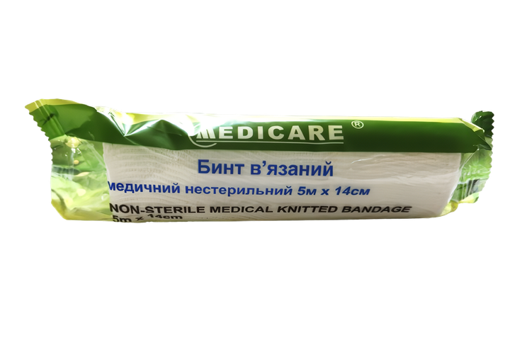 Бинт н/с 5м х 14см вязаный MEDICAR Допомога-І (542354) - изображение 2