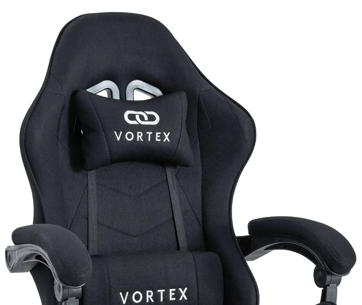 Комп'ютерне крісло тканинне Extreme VORTEX чорний для геймерів та роботи - Фото 3 Комп'ютерне крісло тканинне Extreme VORTEX чорний для геймерів та роботи - изображение 3