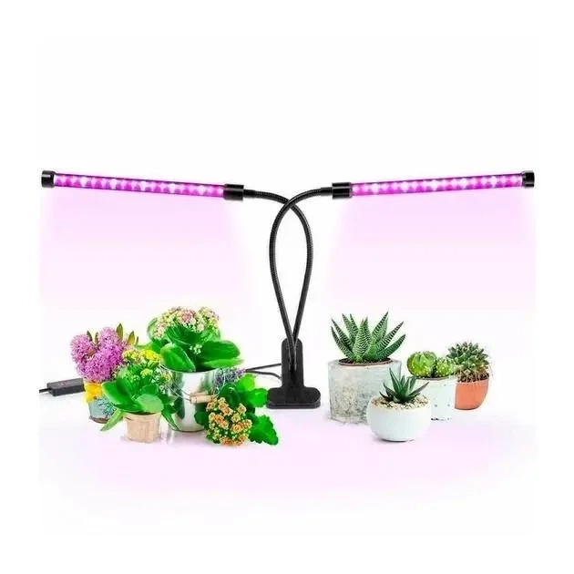 Світлодіодна фітолампа Grow Light для вирощування рослин, розсади Повний спектр 2 голови - зображення 2