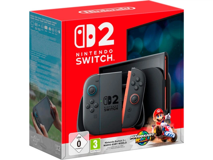 Портативна ігрова приставка Nintendo Switch 2 Black Mario Kart World Bundle (0045496321529) - изображение 12