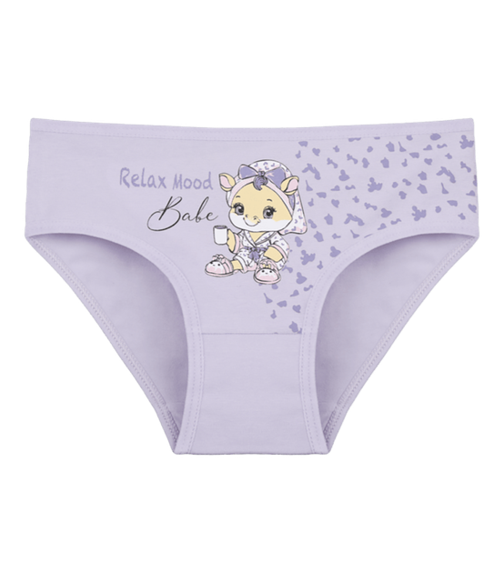 Труси сліпи для дівчинки з принтом Relax Mood Babe - Donella - 4171PB107 - 110-116 см - Світло-фіолетовий - Фото 1 Труси сліпи для дівчинки з принтом Relax Mood Babe - Donella - 4171PB107 - 110-116 см - Світло-фіолетовий - зображення 1