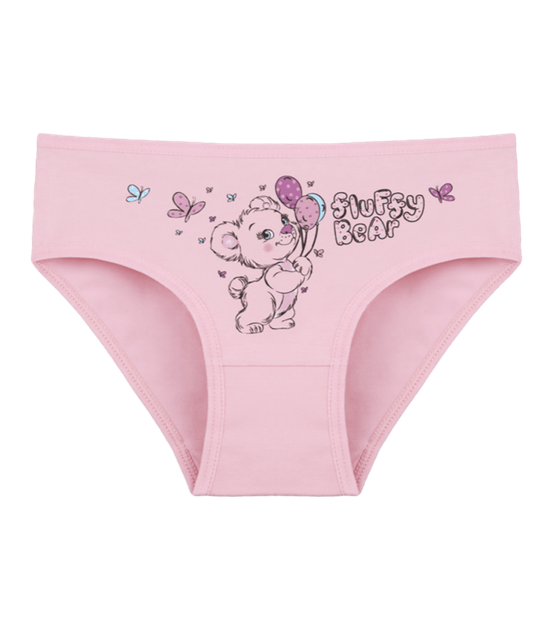 Трусы слипы для девочки с принтом Fluffy Bear - Donella - 4171PB109 - 134-140 см - Розовый - Фото 1 Трусы слипы для девочки с принтом Fluffy Bear - Donella - 4171PB109 - 134-140 см - Розовый - изображение 1