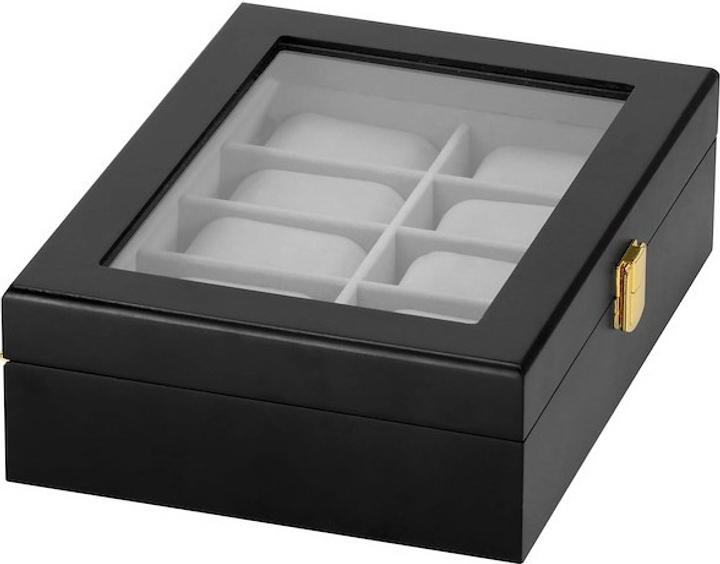 Шкатулка для годинників Springos HA1066 чорно-сіра 26.5 x 20 x 8 см (5907719433455) - зображення 2