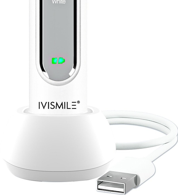 Електрична зубна щітка з відбілюючим світлом Ivismile 03TB Біла (IVI-03TB) - зображення 3