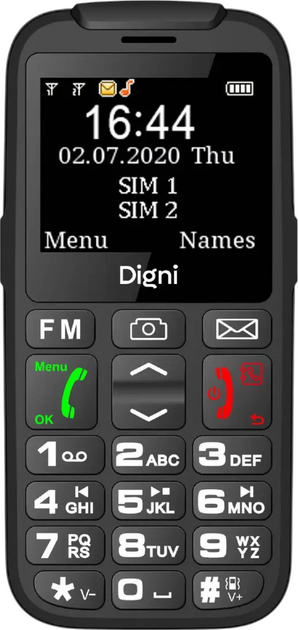 Мобільний телефон eSTAR Digni Talk black (DIGNITALK) - зображення 2