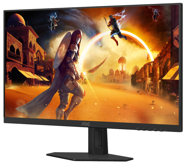 Монiтор 23.8" AOC Q24G4RE Black/Red - изображение 2