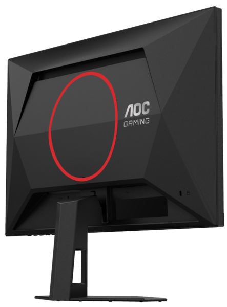 Монiтор 23.8" AOC Q24G4RE Black/Red - изображение 10