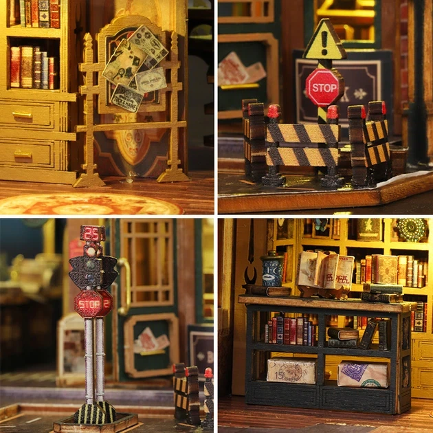 Конструктор Бук Нук книжкова крамниця бібліотека, конструктор roombox книгарня, великий конструктор румбокс - изображение 4
