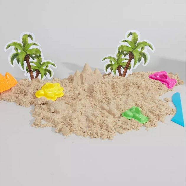 Кинетический песок для детей,набор "Fun Beach",масса для лепки, детский для творчества с формочками MS-10 - Фото 3 Кинетический песок для детей,набор "Fun Beach",масса для лепки, детский для творчества с формочками MS-10 - изображение 3