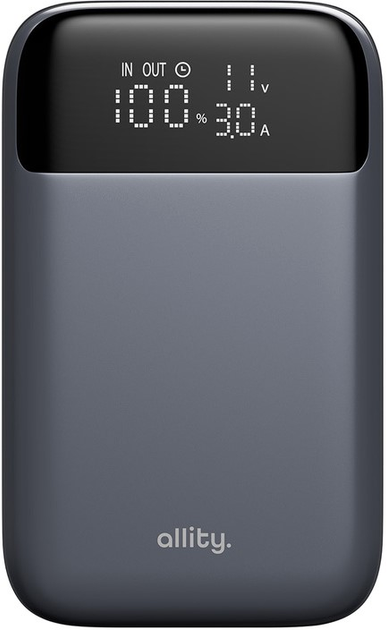 Powerbank Allity APB-200 10000 mAh 33W Grey (GSM187744) - obraz 1