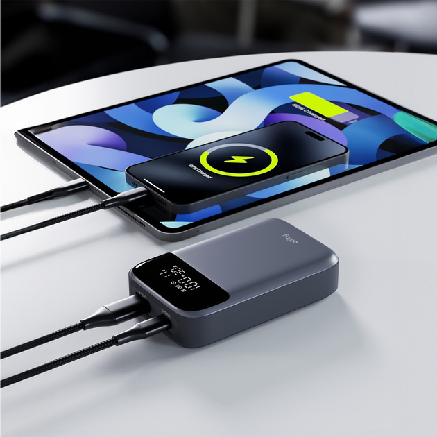 Powerbank Allity APB-200 10000 mAh 33W Grey (GSM187744) - obraz 10