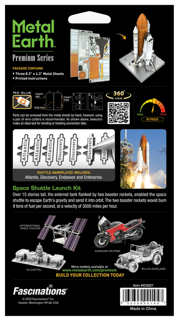 Металевий 3D конструктор "Space Shuttle Launch Kit" - зображення 8