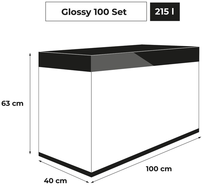 Zestaw akwariowy Aquael Clossy ST 100 D&N 215 L Czarny (5905546341912) - obraz 17