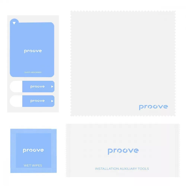 Набір для поклейки плівки Proove Toolkit, в комплекті серветка, мікрофібра, пилозбірники - Фото 1 Набір для поклейки плівки Proove Toolkit, в комплекті серветка, мікрофібра, пилозбірники - зображення 1